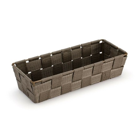 Cestino Versa Marrone Tessile 10 x 6 x 25 cm