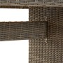 Tavolo con 6 sedie DKD Home Decor MB-176977 Cristallo Poliestere rattan sintetico Acciaio (200 x 100 x 75 cm) (7 pcs)