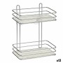 Scaffale da Bagno Argentato Trasparente Plastica Acciaio cromato (26 x 30,2 x 11,5 cm) (12 Unità)