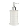 Dispenser di Sapone Onde Ceramica Metallo Bianco (260 ml) (12 Unità)