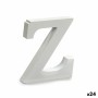 Lettera Z Legno Bianco (2 x 16 x 14,5 cm) (24 Unità)