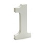 Numeri 1 Legno Bianco (1,8 x 21 x 17 cm) (12 Unità)