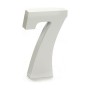 Numeri 7 Legno Bianco (2 x 16 x 14,5 cm) (24 Unità)