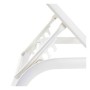 Lettino DKD Home Decor reclinabile Bianco PVC Alluminio (191 x 58 x 98 cm)