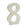 Numeri 8 Legno Bianco (1,8 x 21 x 17 cm) (12 Unità)