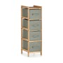 Cassettiera Grigio Legno Tessile 28 x 89 x 29,5 cm (2 Unità)