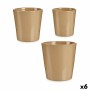 Set di Vasi Beige Argilla (6 Unità)