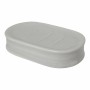 Set da Bagno Onde Ceramica Grigio Metallo (12 Unità)