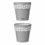 Vaso Autoirrigante Stefanplast Grigio 15 x 15 x 15 cm Bianco Plastica (12 Unità)