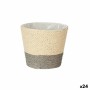 Vaso 15 x 15 x 14 cm Grigio Naturale Corda Plastica (24 Unità)