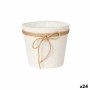 Vaso 18 x 16 cm Bianco Corda Plastica (24 Unità)