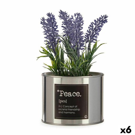 Pianta Decorativa Plastica Lavanda Lattina 6 Unità