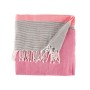 Foulard Multiuso Righe 160 x 200 cm Rosa (12 Unità)