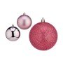 Set di palline di Natale Rosa Plastica Ø 8 cm (24 Unità)