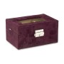 Custodia per orologi Metallo Bordeaux (16 x 8,5 x 11 cm) (6 Unità)