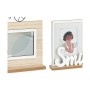 Cornice Portafoto Smile 2 fotos Nero Marrone Legno MDF (6 Unità) (40 x 27 x 6 cm)