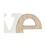 Cornice Portafoto Love Bianco Marrone Legno MDF (31 x 13,5 x 1,8 cm) (6 Unità)