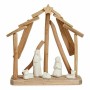 Presepe di Natale Ceramica Marrone Bianco 2 Unità 25 x 28 x 10 cm Naturale Legno (2 Unità)