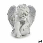 Statua Decorativa 24 x 27 x 28 cm Bianco (4 Unità)