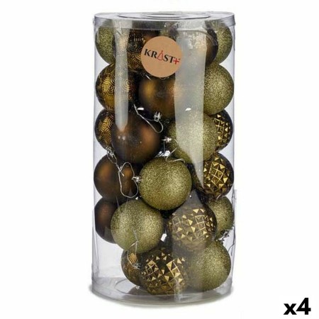 Set di palline di Natale Verde PVC 8 x 8,5 x 8 cm (4 Unità)