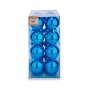 Set di palline di Natale Azzurro Plastica 8 x 9 x 8 cm (12 Unità)