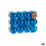 Set di palline di Natale Azzurro Plastica (12 Unità)