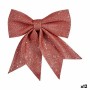 Decorazione Natalizia Fiocco 20,5 x 3 x 25,5 cm Rosa polistirene (12 Unità)