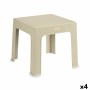 Tavolo per Bambini Rattan Crema Plastica 47 x 42,5 x 47 cm (4 Unità)