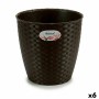 Vaso Stefanplast Plastica 24 x 22 x 24 cm (6 Unità)