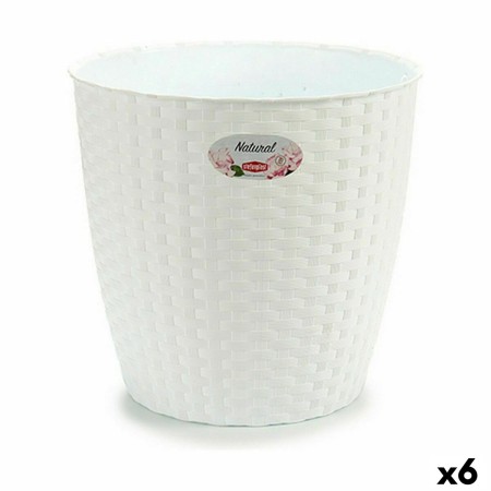 Vaso Stefanplast Bianco Plastica 29 x 27 x 29 cm (6 Unità)