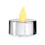 Set di Candele 4 x 4 x 3,7 cm Argentato (12 Unità)