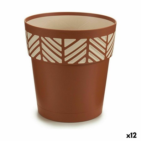 Vaso Autoirrigante Stefanplast Orfeo Terracotta Plastica 19 x 19 x 19 cm (12 Unità)