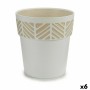 Vaso Autoirrigante Stefanplast Orfeo Bianco Plastica 25 x 25 x 25 cm (6 Unità)