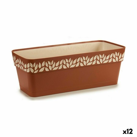 Vaso Autoirrigante Stefanplast Cloe Terracotta Plastica 17,5 x 17 x 49,5 cm (12 Unità)