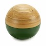 Statua Decorativa Sfera Marrone Verde Bambù 10 x 10 x 10 cm (12 Unità)