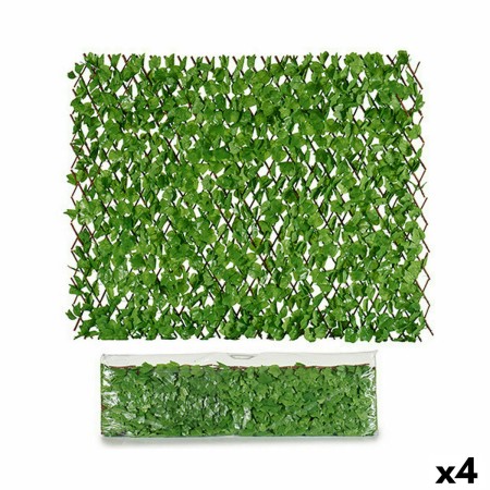 Recinzione da Giardino Fogli 1 x 2 m Verde Chiaro Plastica (4 Unità)