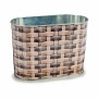 Vaso Ovale Metallo vimini 12,7 x 15 x 23,5 cm (24 Unità)