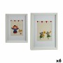 Quadro Circo Multicolore Legno 33 x 3 x 43 cm