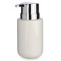 Dispenser di Sapone Bianco Argentato Metallo Ceramica 300 ml (6 Unità)