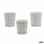 Vaso Modello Bianco Grigio Ceramica 12,3 x 12 x 12,3 cm (144 Unità)