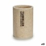 Portaspazzolini da Denti Tumbler Beige Resina 7,5 x 10,5 x 7,5 cm (12 Unità)