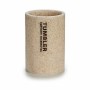 Portaspazzolini da Denti Tumbler Beige Resina 7,5 x 10,5 x 7,5 cm (12 Unità)