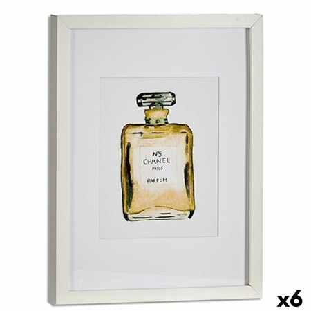 Quadro CH Nº5 Profumo Vetro Truciolare 33 x 3 x 43 cm (6 Unità)