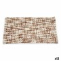 Tappeto da bagno 50 x 80 cm Beige (12 Unità)