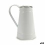 Vaso Scaldalatte Bianco Argentato Metallo 17 x 18,5 x 11,3 cm (24 Unità)