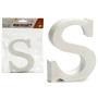 Lettera S Bianco Legno 2 x 16 x 14,5 cm (24 Unità)