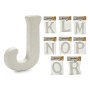 Lettere JKLMNOPQR Bianco polistirene 2,5 x 22 x 17 cm (9 Unità)