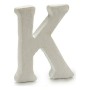 Lettera K Bianco polistirene 1 x 15 x 13,5 cm (12 Unità)