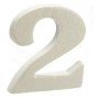 Numeri 2 Bianco polistirene 2 x 15 x 10 cm (12 Unità)