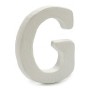 Lettera G Bianco polistirene 1 x 15 x 13,5 cm (12 Unità)